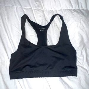 Black and white sports bras